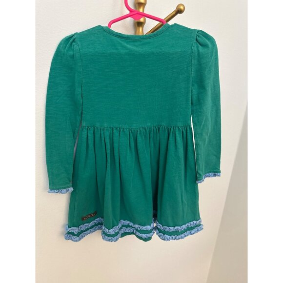 Matilda Jane Family Tree Dress Make Believe ~ Fall 217 0Long Sleeve Green Dress - Picture 5 of 5